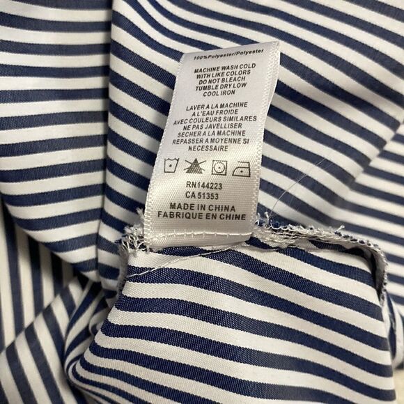 Bishop+young Striped Knot Front Shirt M - Picture 10 of 11